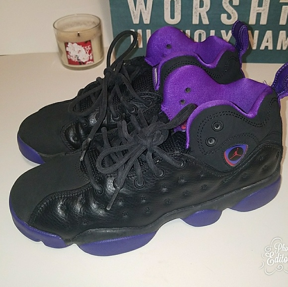 jordan jumpman team 2 black and purple
